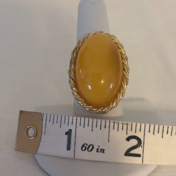 NEW Amber Cluster Bracelet in Vermeil  (8") and Amber Ring in Gold Tone - Picture 9 of 15